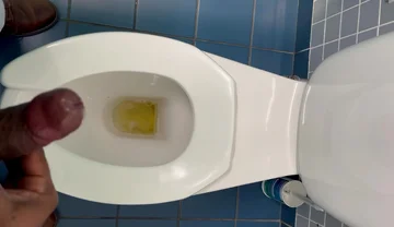 Jerking off in the Office Washroom