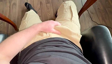 German Stepdaddy Voice Destroys You. Cargo Pants Down. Thick Cock Throbs