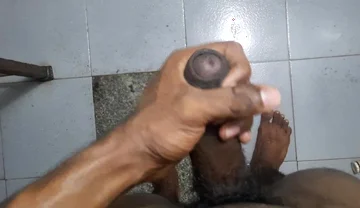 Horny Boy in the Bathroom Showering