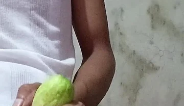 Jujut Expression Playing Solo Using Cucumbers That Have Been Hollowed Out