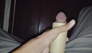 Very Hardcore Masturbation by a Big Hot Dick. It Is Drilling Again and Again