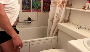 Colleague Showers with Straight Friend