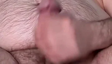 Hairy Daddy Bating Edging and Cumming