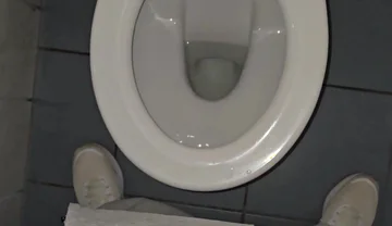 Phantomgentx - Hairy Muscular Hunk Moans Loud and Jerks in Public Toilet