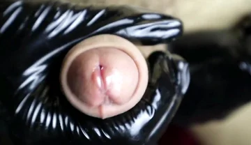 Big Orgasm and a Lot of Sperm After Abstinence Close-up, Sperm Flows