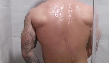 Shower Wank & Huge Thick Cumshot