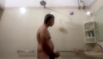 Young Desi Twink Gets Hard in the Shower