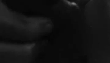 Stroking Hard Cock in Black and White with Lots of Cum