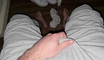 Big Load of Cum in Sweaty Socks - Follow Me