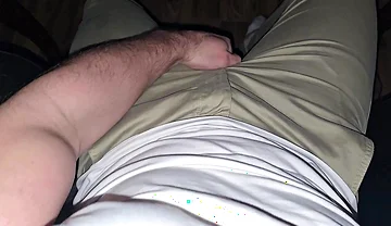 German Voice Commands You. Wet Cock Shines.. Beige Jeans with Precum.. Intense Fragrance