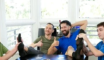 Broke Twinks Jacob King And Texas Twink Bet Everything In A Poker Game With Their Stepdads