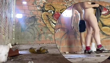 2 Amateur Boys Caught Having Quick Fun in an Abandoned Building