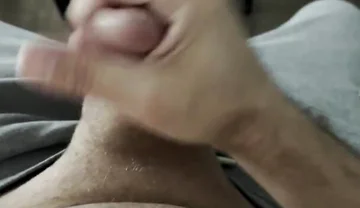 Jacking off at the Dining Room Table, Dripping with Alot of Cum