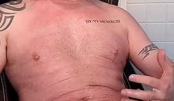 Straight Hunk Gets Naked, Jerks off and Cums on Cam