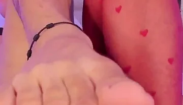 Ken in Panty and His Hot Feet Ends up Removing and Opening His Fingers