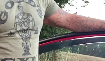 Horny Irish Fat Cock Gets His Dick Out and Cums Publicly