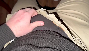 German Voice Horny After Work Black Boxer Down Fat Glans Drips