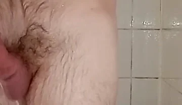 Playing, wanking, cumming in the shower full video