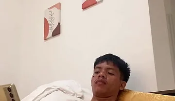 Filipino Twink Gets Hard, Jerking off to Explosive Cumshot