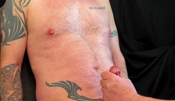 Married Guy with Big Cock Edged, Cums Twice, and Fed His Own Cum!
