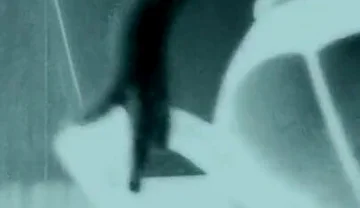 Femboy in Thigh High Black Boots Fucks Giant Black Dildo with Bubble but