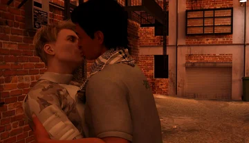 Summer Vacation - Two Gay Army Boys Kiss