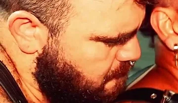 Locker Room Tattooed Bear Drills Deep Bareback