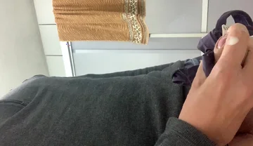 I Found a Pair of Panties in the Bathroom and Gave a Handjob, Then Another - Cumshots