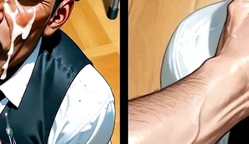 Black Waiter Sucks the Dicks of Customers and Kitchen Colleagues in Front of Everyone. Slide Pics Compilation Hentai