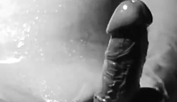 Oily Masturbation and Cum with 2 Cameras in Black and White