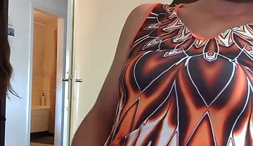 Sissy Jerking off and Eating Her Cum