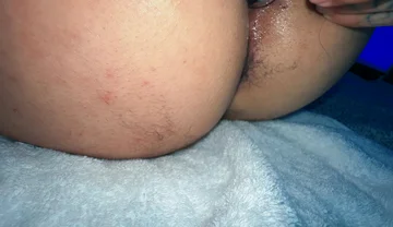Giant Demon Lets Himself Be Watched by Tiny Human as He Plays with His Ass