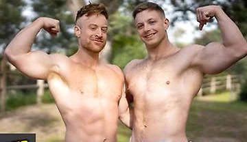 Kyle Denton & Tim James Check Each Other Out Before Getting Down And Dirty On The Bed