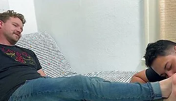 Dan Edwards Worship His Boyfriends Russ Big Feet