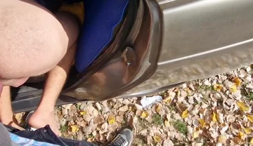 Turning Him Into a Complete Bitch in a No-condom Cruise Fuck on the Side of the Road