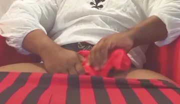 Pirate Cosplayer Jerks off!