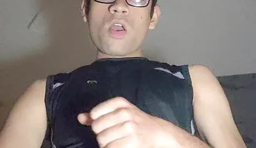 Kinky Twink Cock Play and Stroking Boner in Shorts