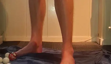 Solo Gay Anal Play - Huge Dildo's, Socks and Balls in Ass