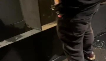 Boy Enters the Clubs Toilets and Catch a Guy Ready to Pee