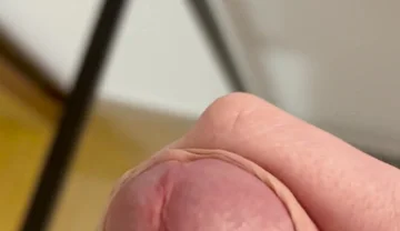 Fresh Cum on a Glass Table