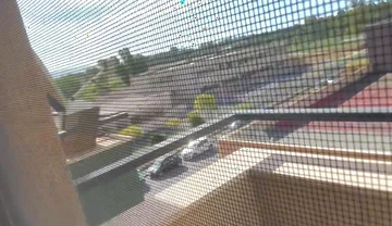 Too Cum From Balcony Almost Caught by Neighbors