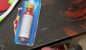 Masturbating