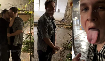 Risky Extreme Couple Jerk off Outdoor Under the Rain (very Romantic)