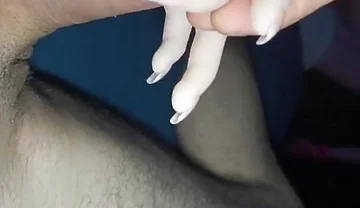 French Manicure Very Cute Handjob Performed by My Sex Doll Cindy