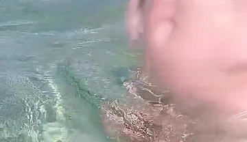 Nude Beach, Waves Playing with My Soft Dick