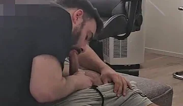 POV - Mutual Blowjob with My Young Straight Turkish Friend Until We Cum After Jerking and Watching Porn