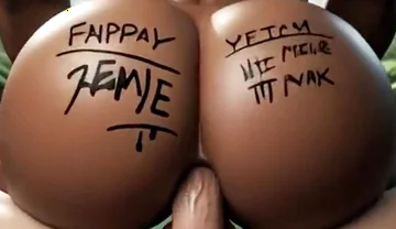 Big Black Ass Intense Anal Massive Cock. Compilation Hentai 3D Animation.