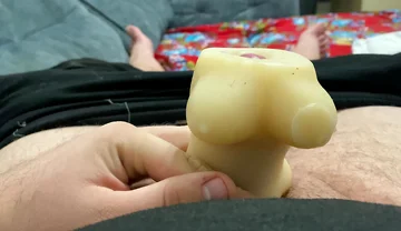 Masturbating My Dick with Sperm