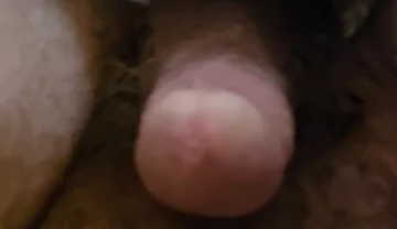 Laid Back POV in Bed with My Shorts Downs and Drop of Precum