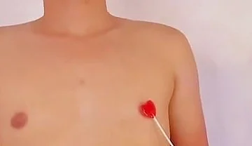 Femboy Let Your Stepbrother's Best Friend Play with His Sweet Nipples